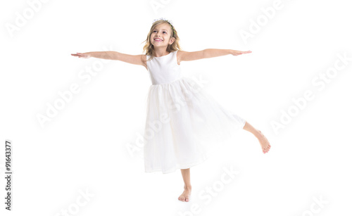Little girl white dress