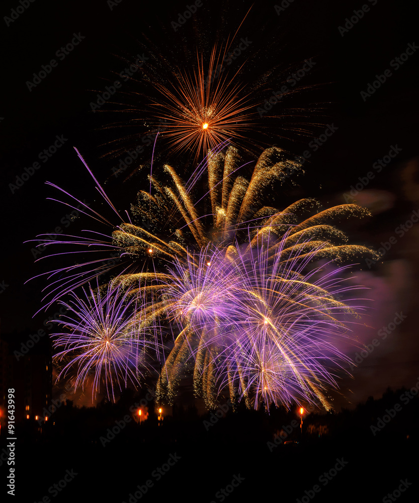 New Year celebration fireworks