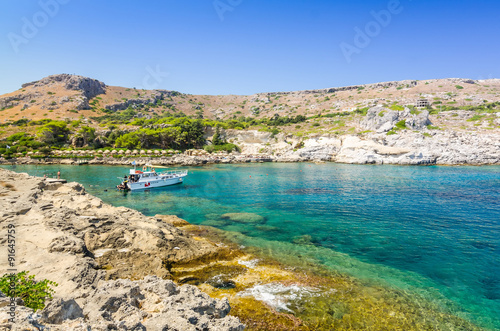 Kallithea sea bay on Rhodes