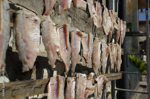 Sardina essiccata al sole al lago d'Iseo