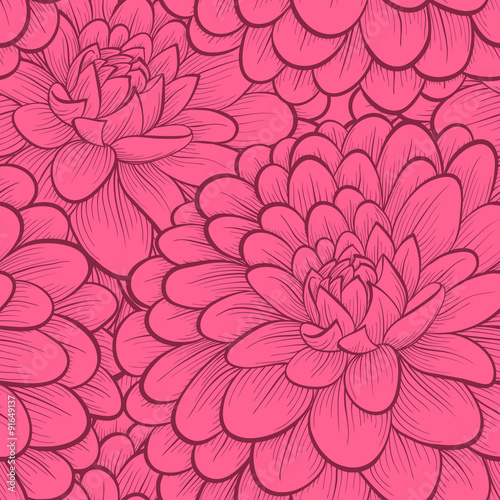 seamless background with flowers