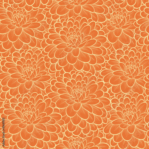 seamless background with flowers.