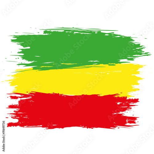 Grunge rasta flag as a background, vector photo