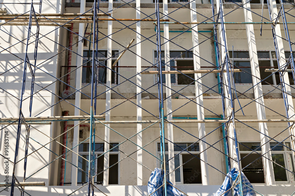 Fototapeta premium Tall buildings under construction