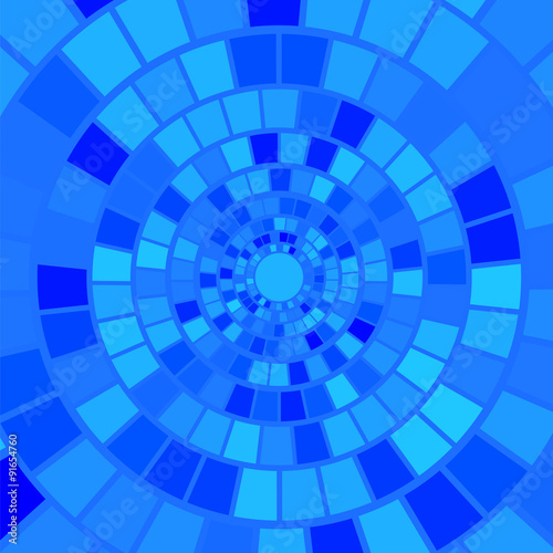 Blue Mosaic Background. 