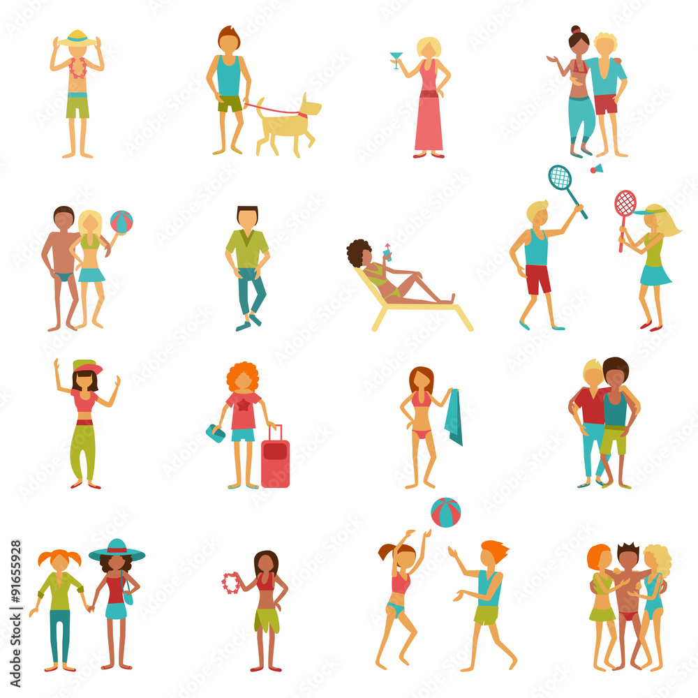 Vacation People Set Vacation People Set