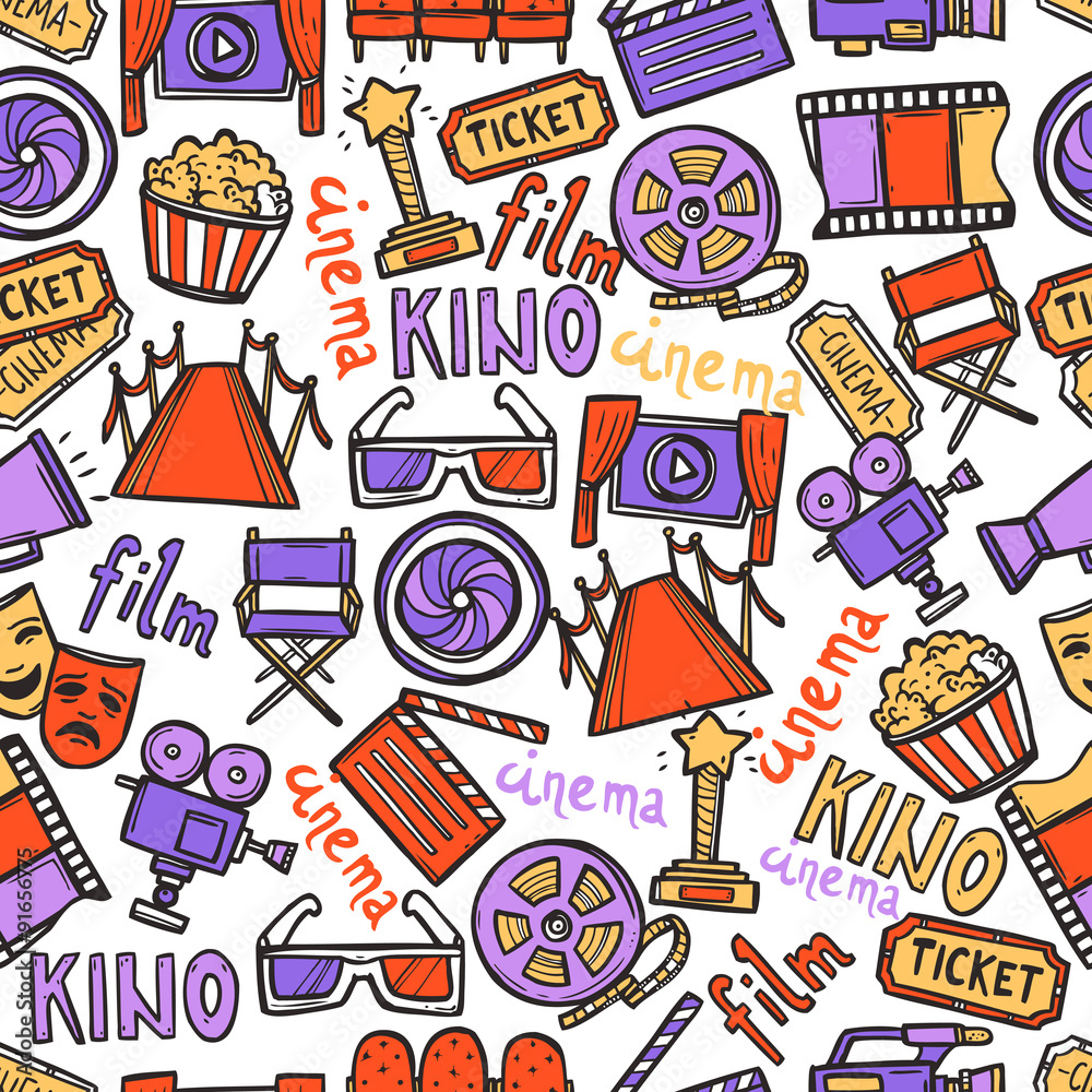 Cinema Seamless Pattern Cinema Seamless Pattern