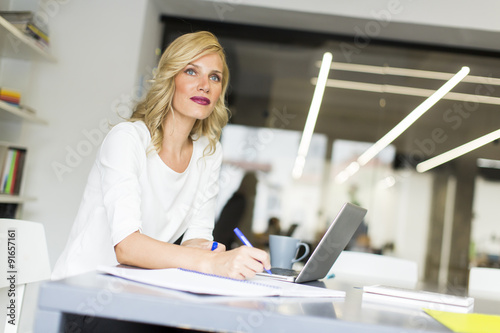 Young woman in the office