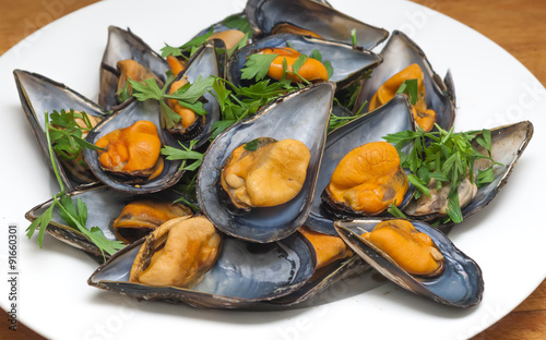 Mussels with parsley
