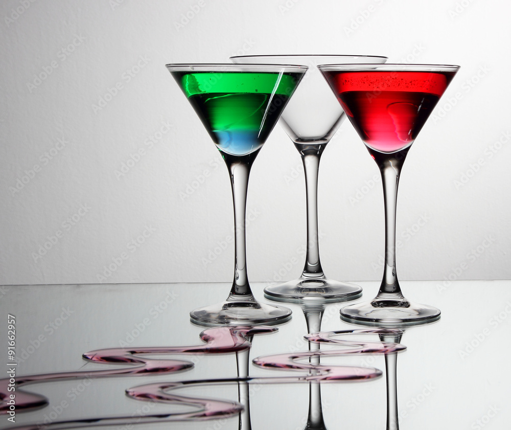 Glasses with a cocktail.. Glasses with a cocktail..
