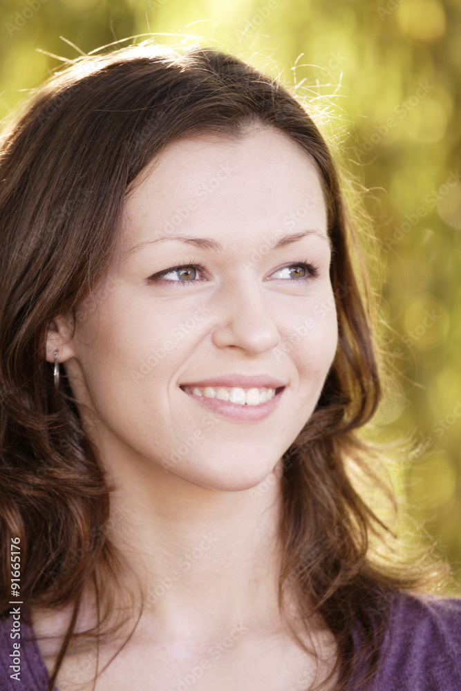 Semi-Profile Smiling Portrait