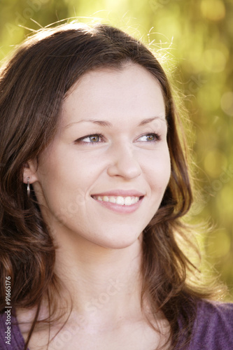 Semi-Profile Smiling Portrait