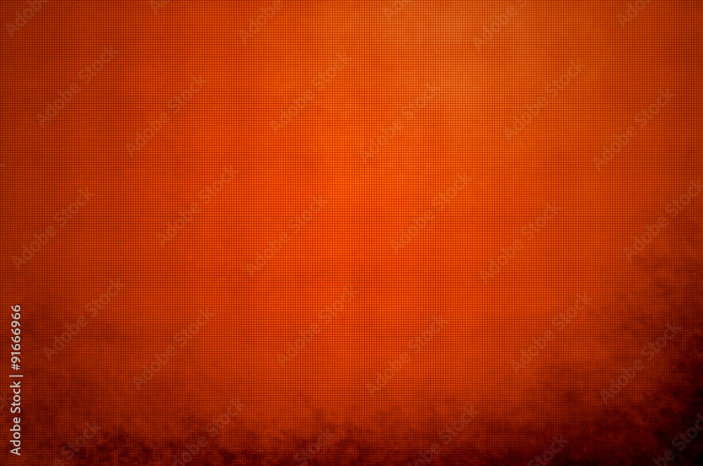 Fototapeta premium abstract orange background peach color center spotlight, dark br