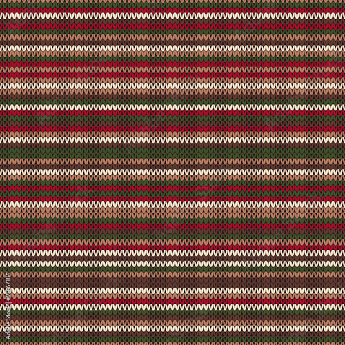 Striped Knitting Pattern. Seamless Background