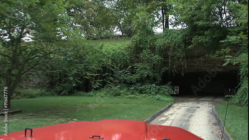 Wallpaper Mural POV driving into cave entrance Torontodigital.ca