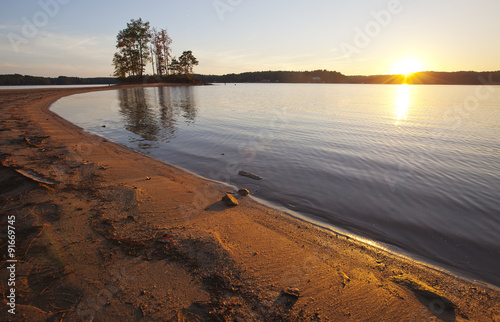 Wallpaper Mural Sunset on Lake Norman in North Carolina Torontodigital.ca