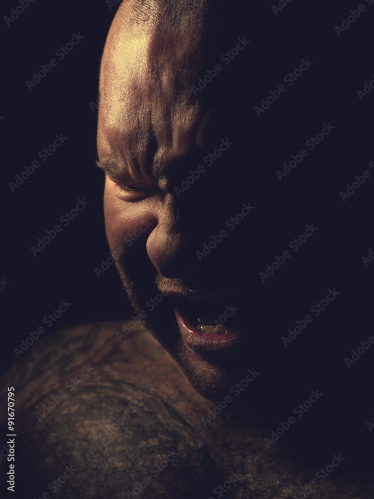 Portrait of an evil man Portrait of an evil man