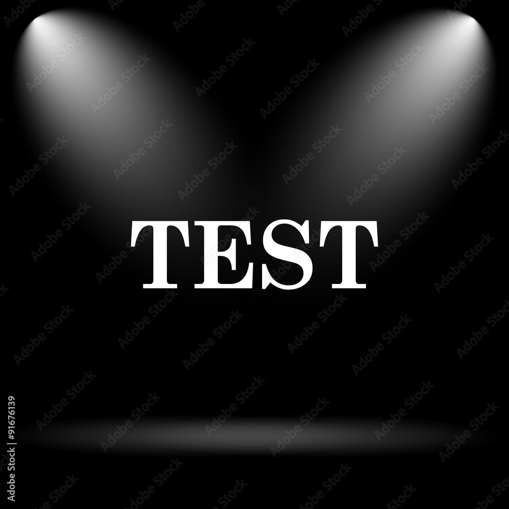 Fototapeta premium Test icon