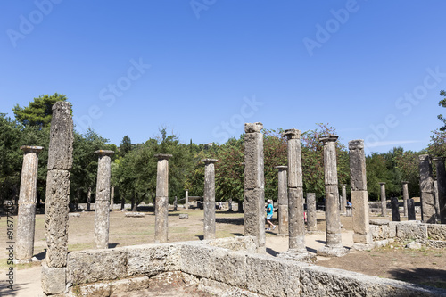 Palaestra monument (3rd cent. B.C.) in Olympia, Greece