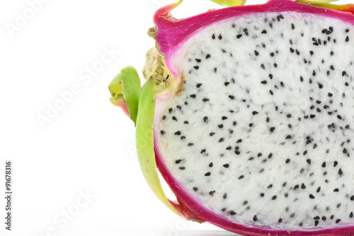 Dragon Fruit on white background