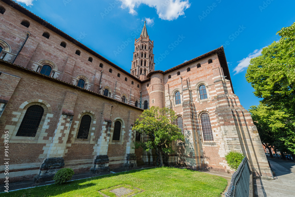 The Basilica of St. Sernin in Toulouse, France.