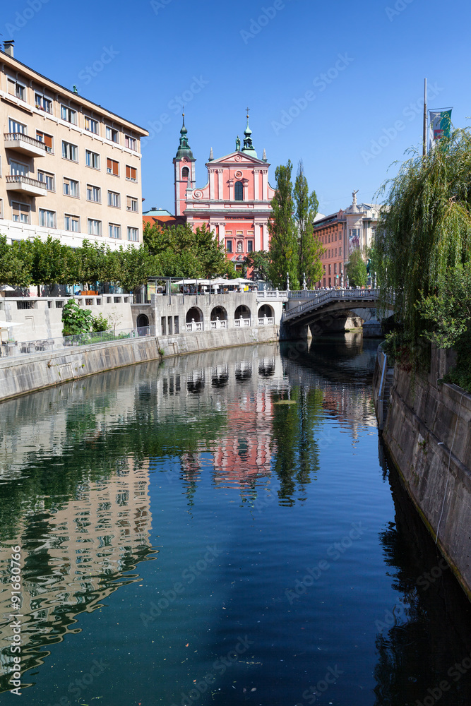 Obraz premium Ljubljanica River