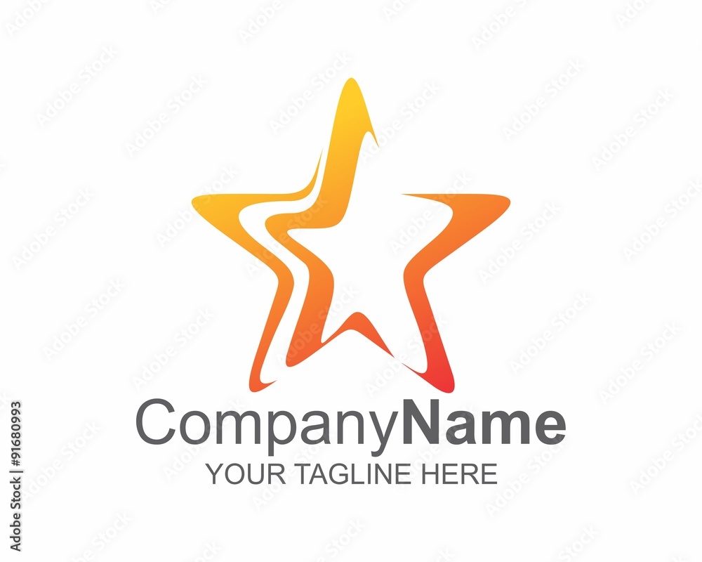 Obraz premium logo star