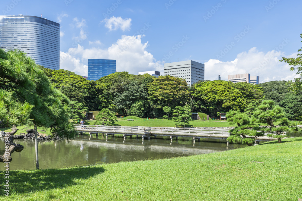 Obraz premium Ogród Hamarikyu
