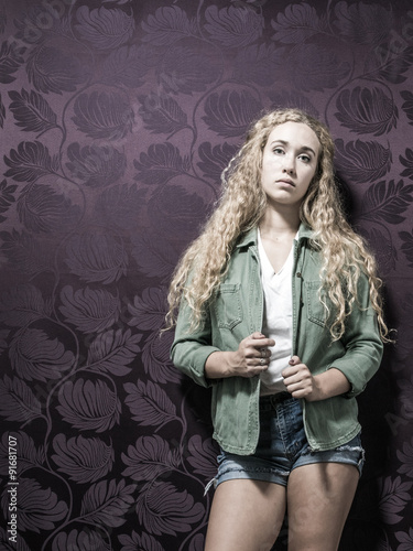 Young American Blonde Female Fashion
