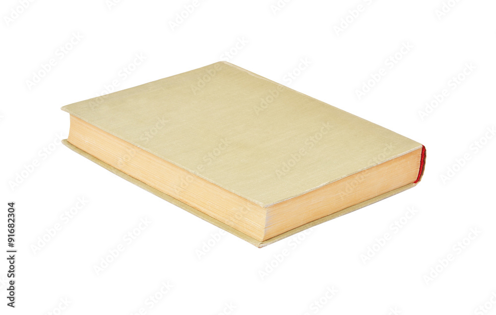 Old hardcover book, isolated on white background Old hardcover book, isolated on white background
