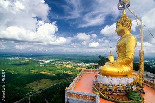 Buddha in Wat Tham Seua  Tiger Cave   Krabi  Thailand
