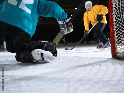 Canvas Print ice hockey goalkeeper