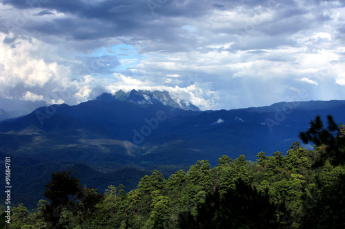 Landscape of Mountain cloudscape in Chiang Mai  Thailand.