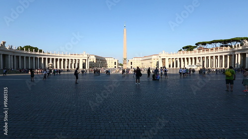 Tourist Visiting St.Peter's Square at Vatican City photo