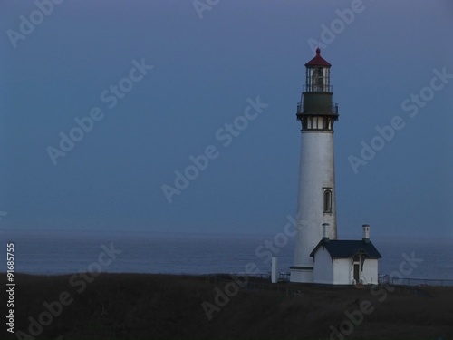 Wallpaper Mural A beautiful blue sky is the perfect backdrop for this white lighthouse and the keeper's home. Torontodigital.ca