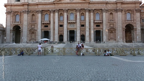 Pan Shot Tourist Visiting Roman Forum at Rome Lazio Italy photo