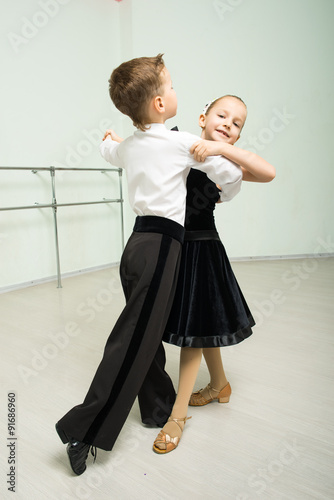 Canvas Print Dancing, ballroom dancing, dance studio, children