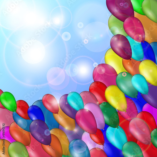 Festive balloons