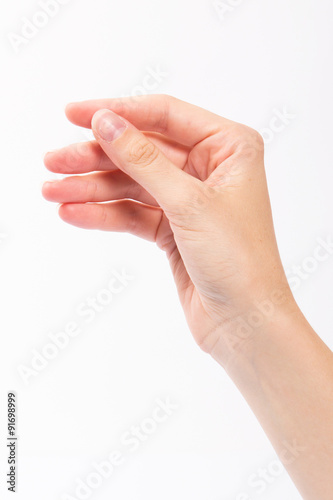 Woman hand of posture
