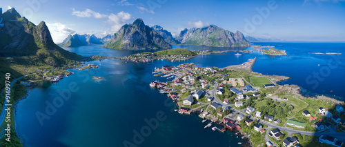 Norway aerial panorama