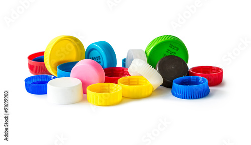 colorful bottle caps 