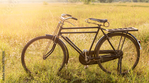 beautiful landscape image with Bicycle