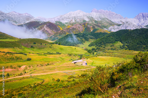 beautiful mountain landscape photo