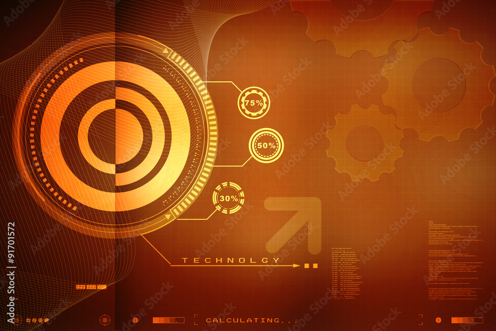 Obraz premium Digital Abstrct business background