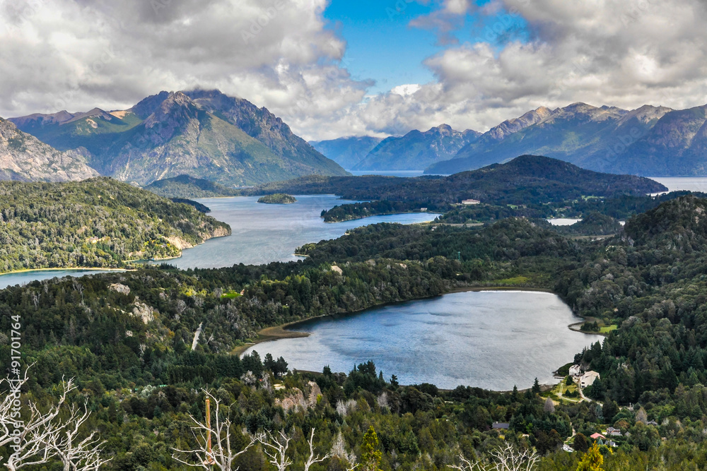 View of the lakes, Bariloche, Argentina