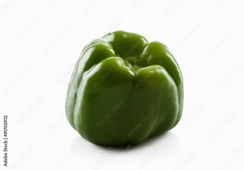 Sweet red pepper isolated on white background Sweet red pepper isolated on white background