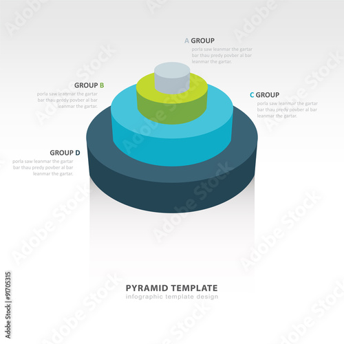 Cylinder infographic template design