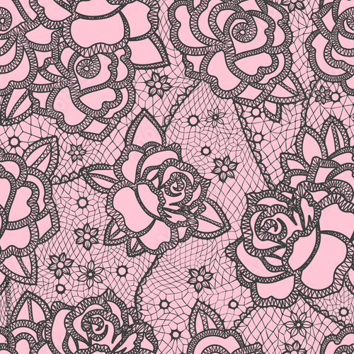 Lace seamless pattern