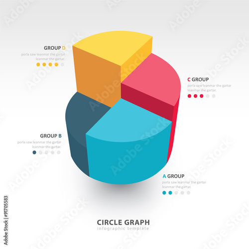 Business Infographics circle graph