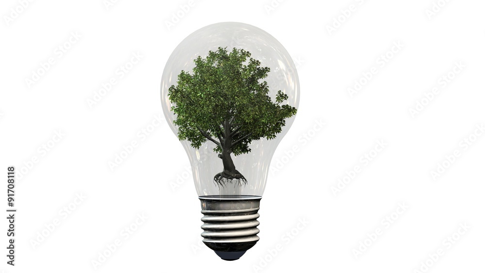 Tree in a light bulb - Energy saving
Tree in a light bulb - Energy saving